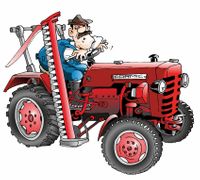 Traktor - Bauer schl&auml;ft
