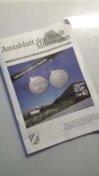 Talheimer Medaille im Amtsblatt
